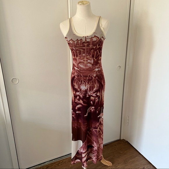 SS2001 Gaultier demon/devil maxi dress - Picture 2 of 3